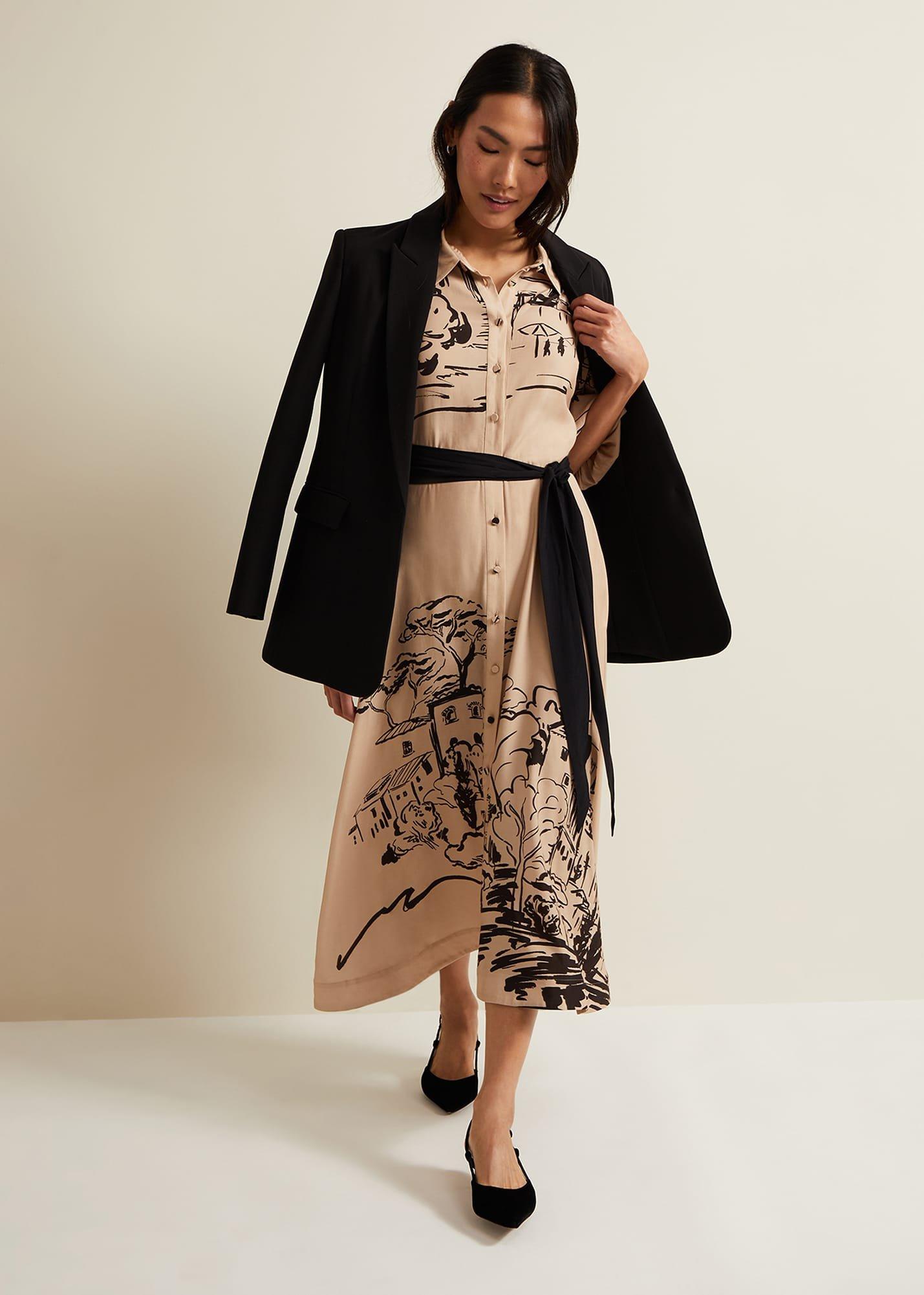 Tammy Puff Sleeve Shirt Dress