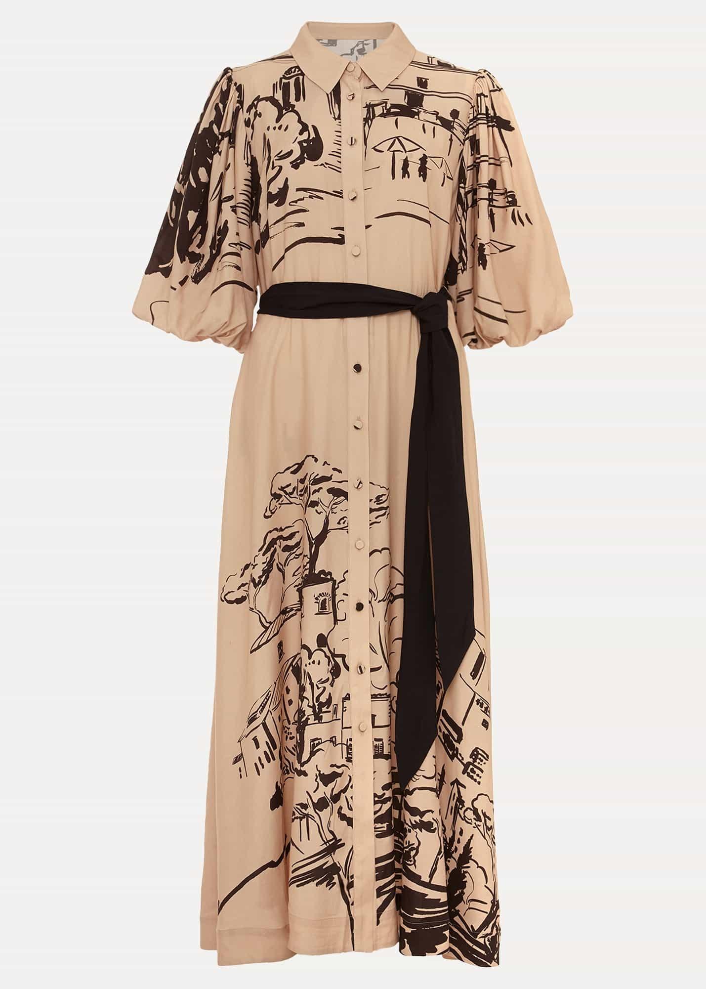 Tammy Puff Sleeve Shirt Dress