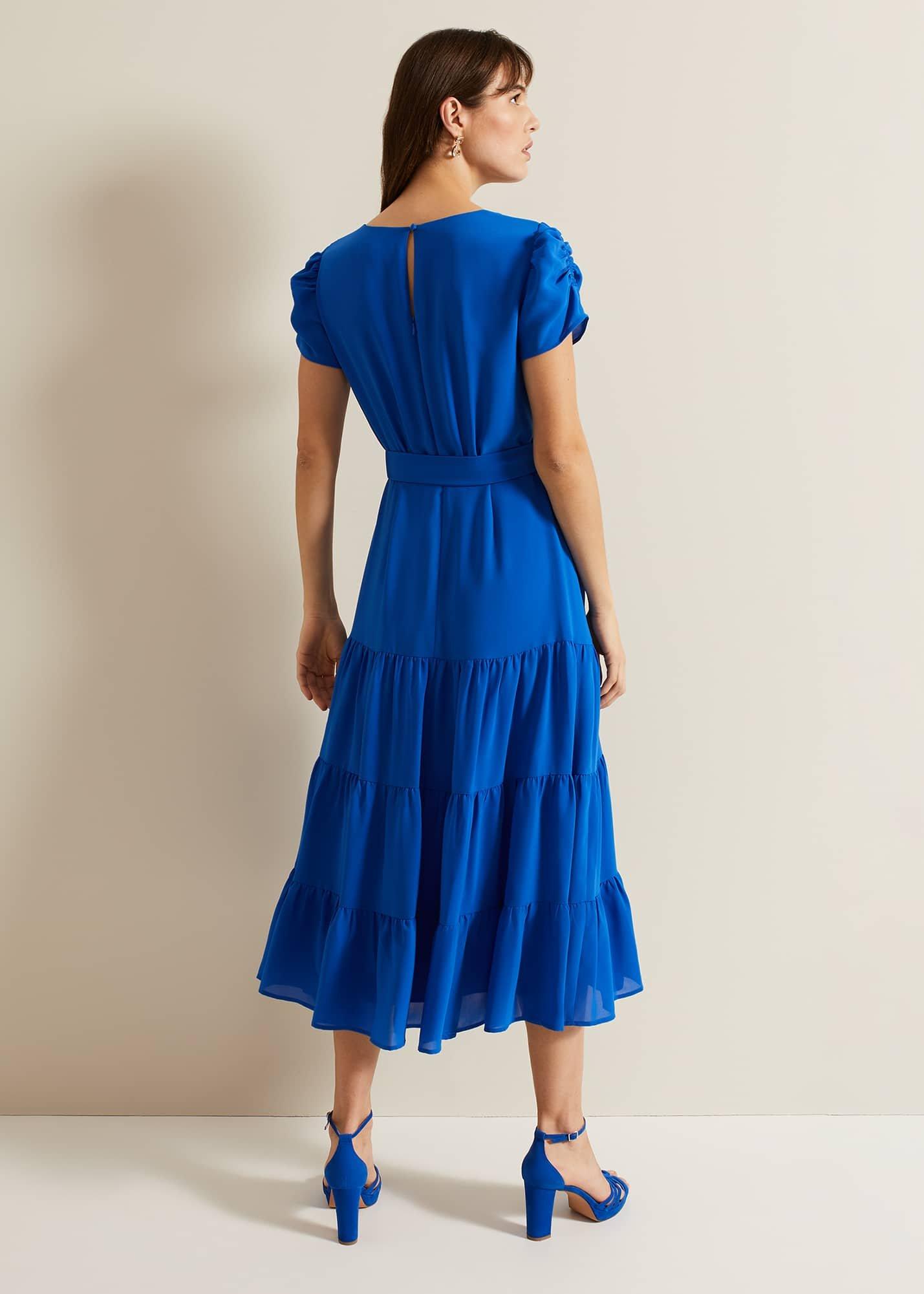 Lola Blue Tiered Dress