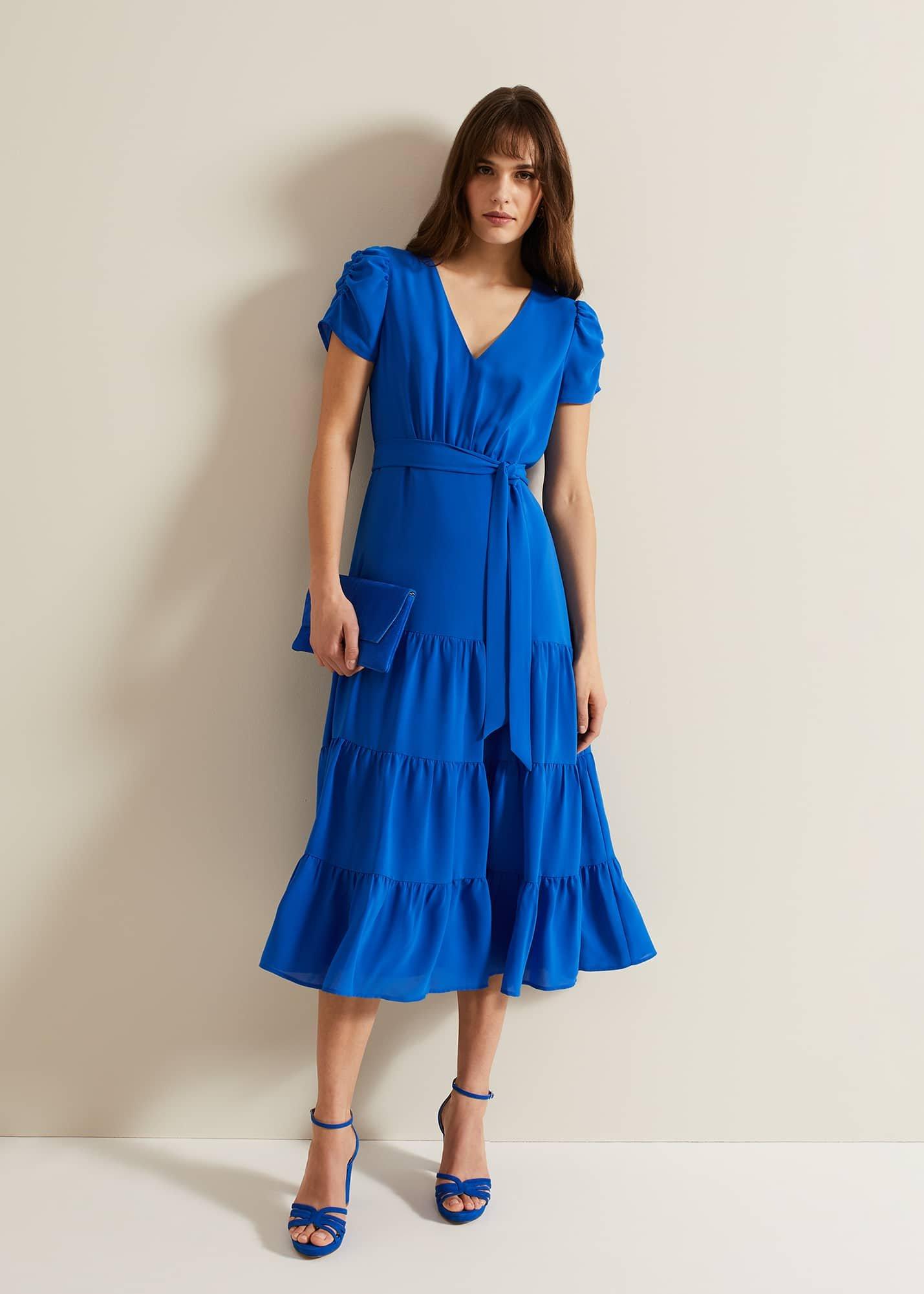 Lola Blue Tiered Dress