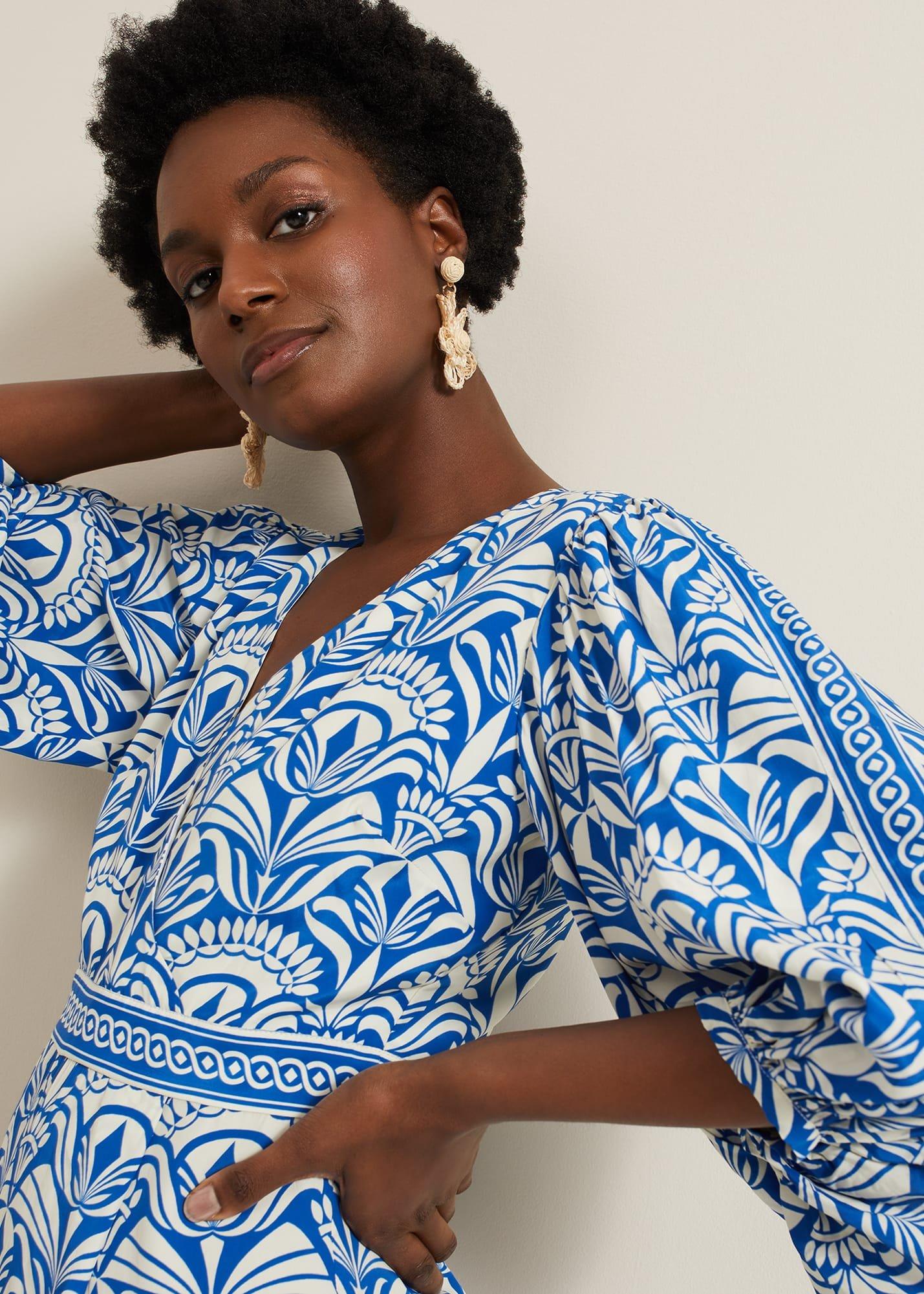 Amy Print V Neck Jumpsuit