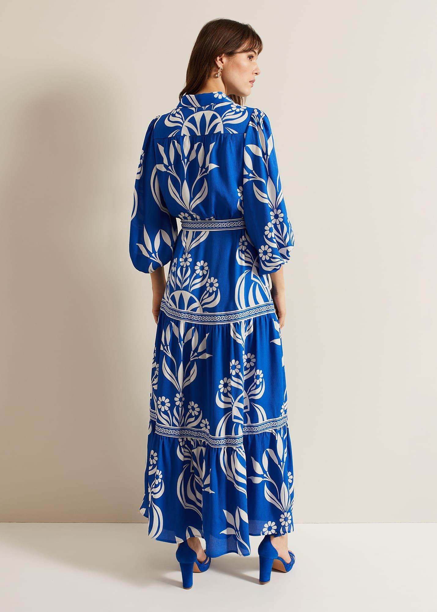 Coralie Print Shirt Midaxi Dress