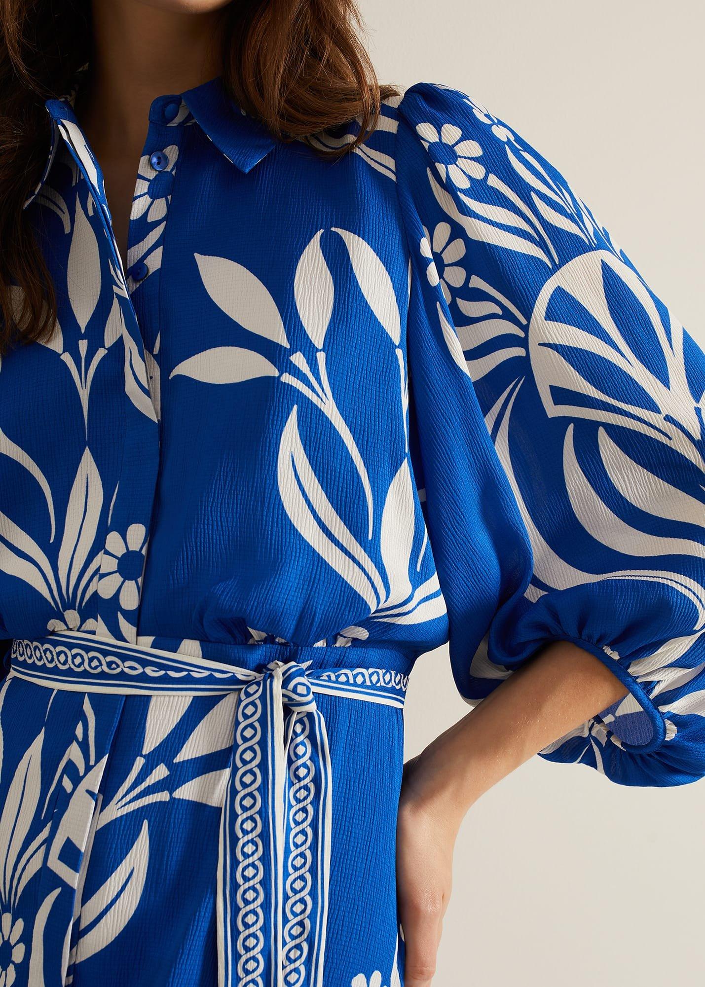 Coralie Print Shirt Midaxi Dress