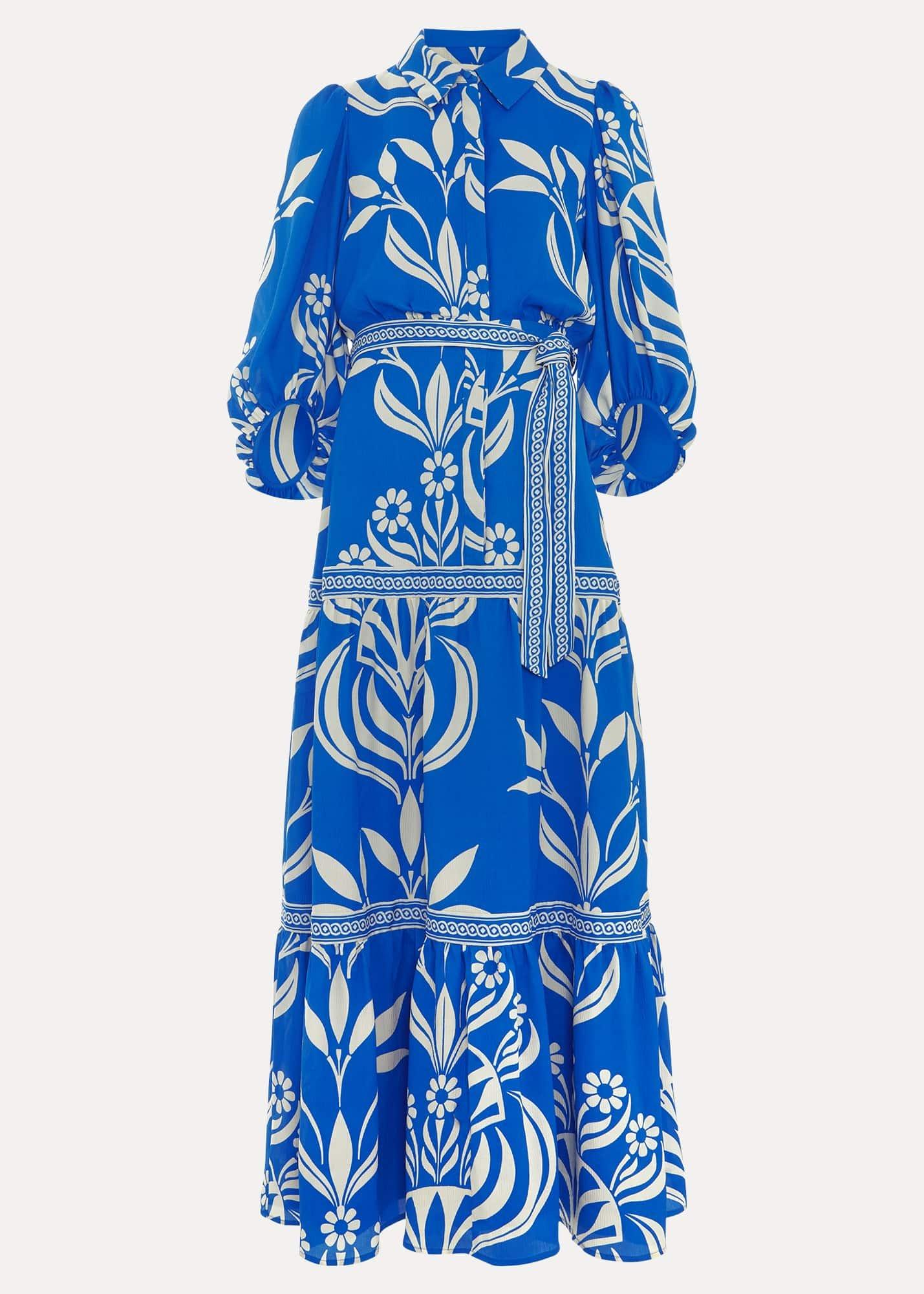 Coralie Print Shirt Midaxi Dress