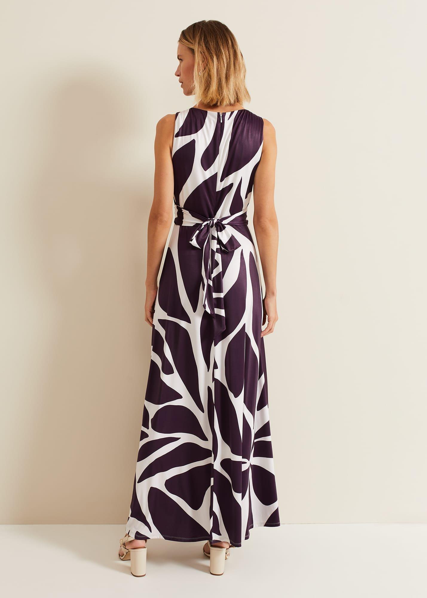 Palmer Leaf Print Maxi Dress