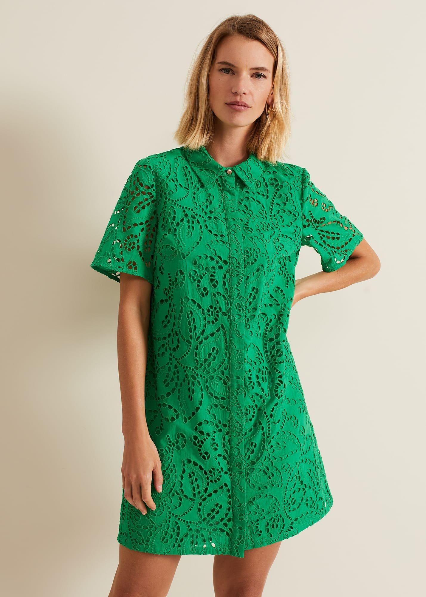 Nicky Broderie Swing Dress