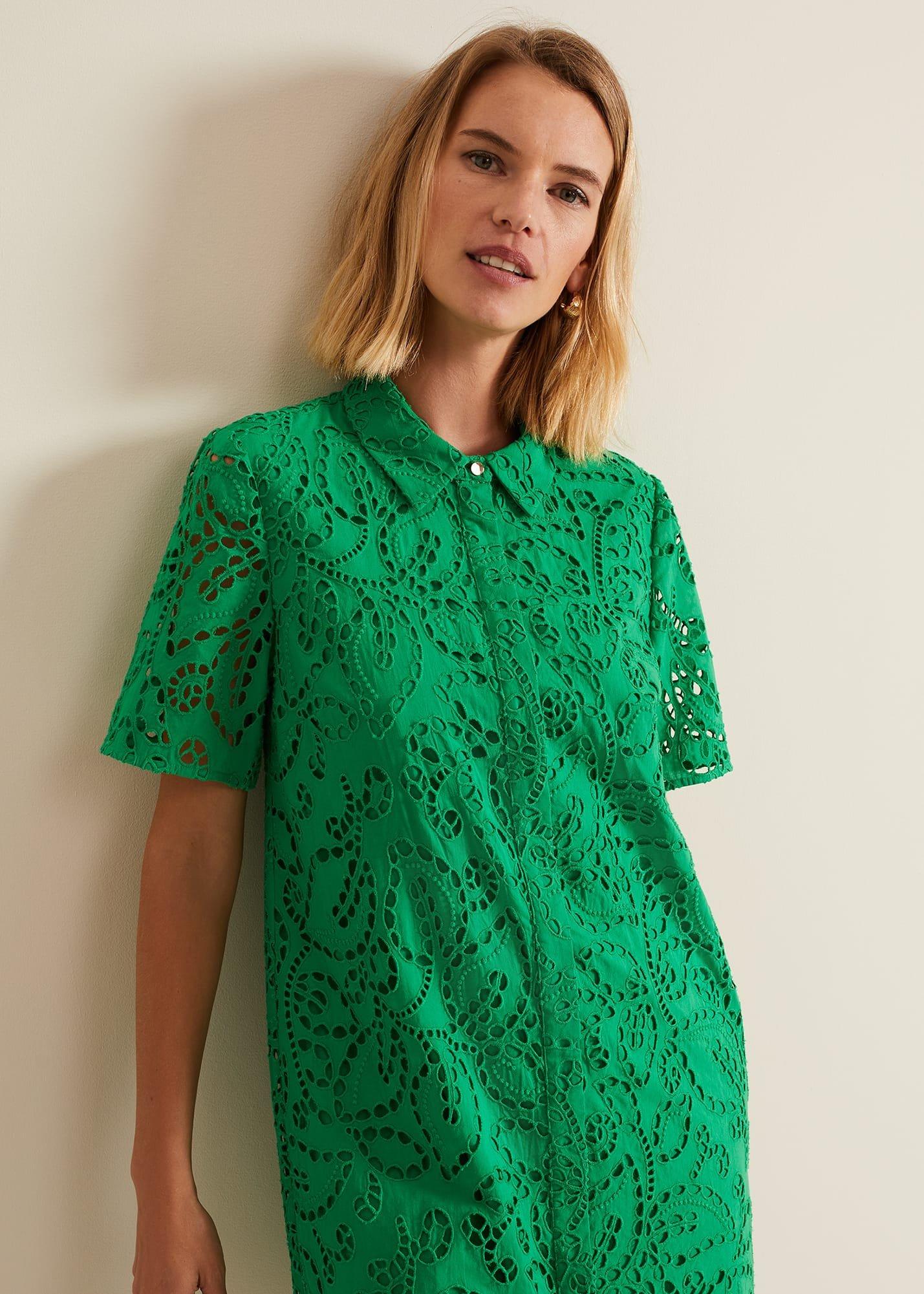 Nicky Broderie Swing Dress