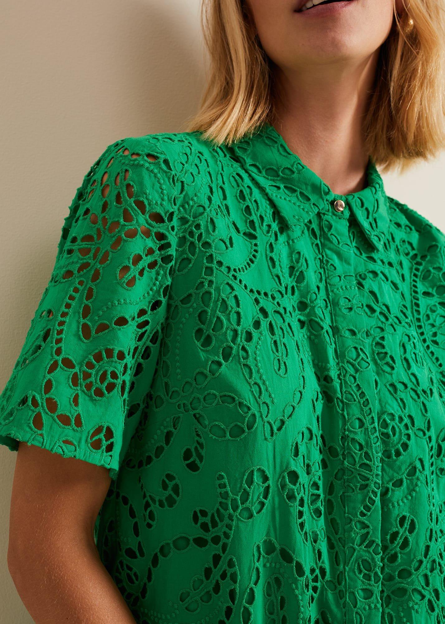 Nicky Broderie Swing Dress