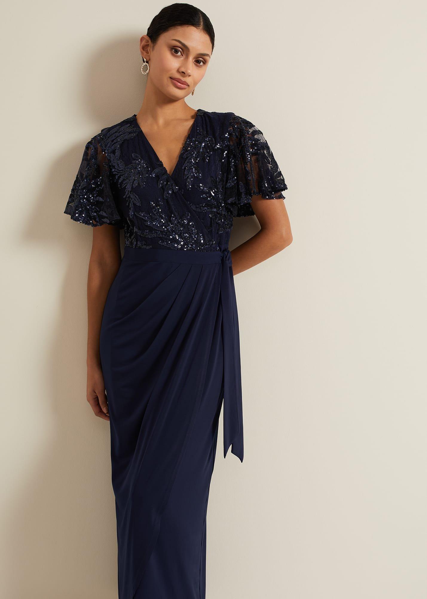Minty Sequin Bodice Maxi Dress