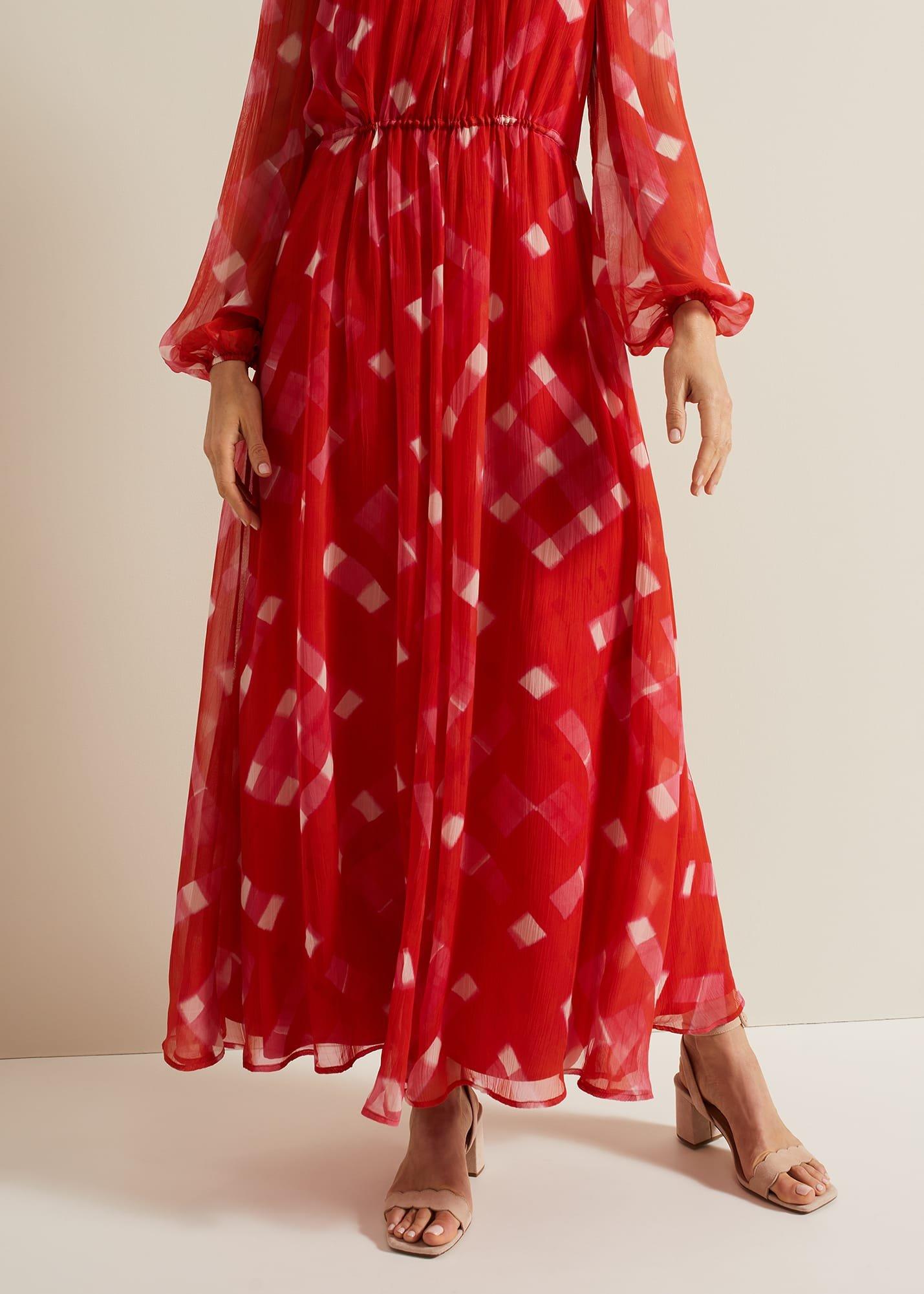 Tatianna Check Maxi Dress