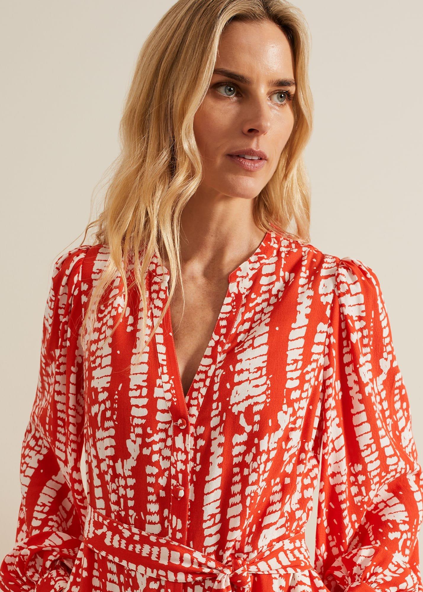 Louisa Abstract Maxi Dress