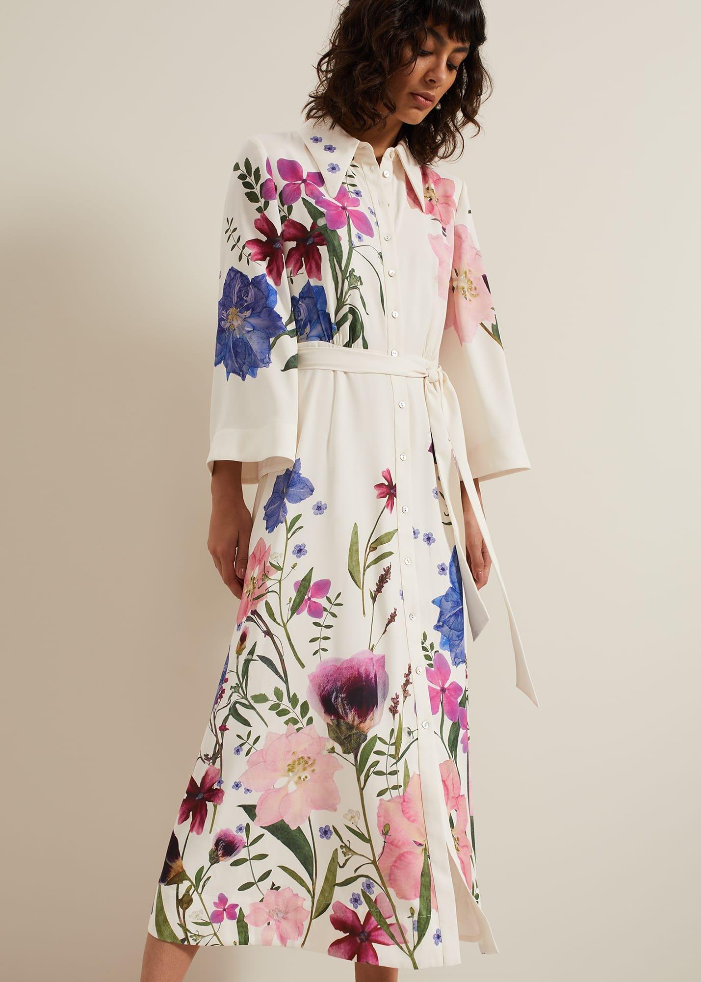 Salli Printed Shirt Dress