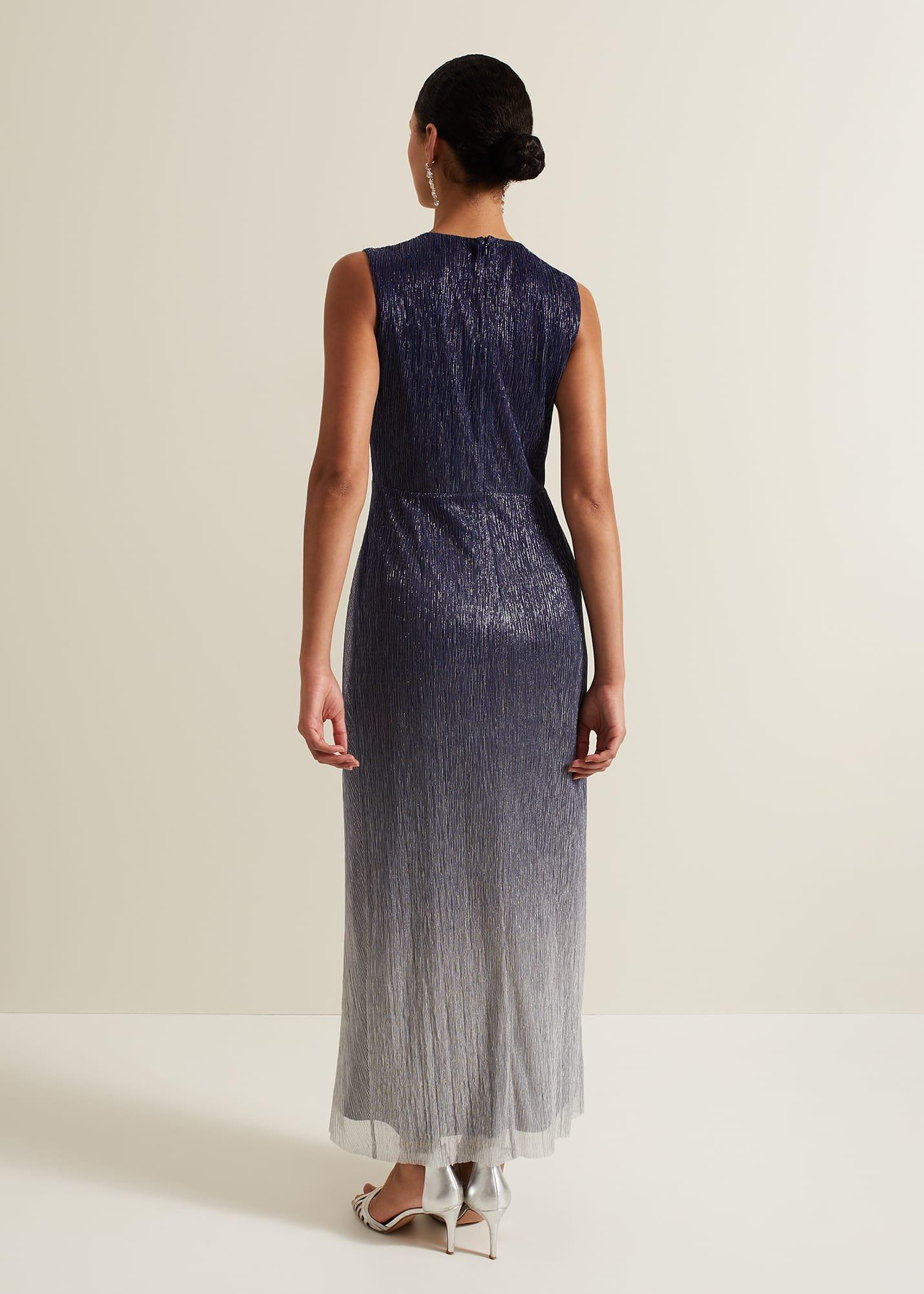 Sara Metallic Jersey Maxi Dress