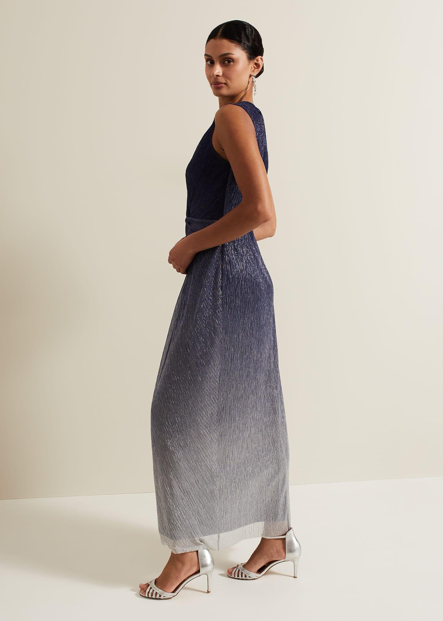 Sara Metallic Jersey Maxi Dress