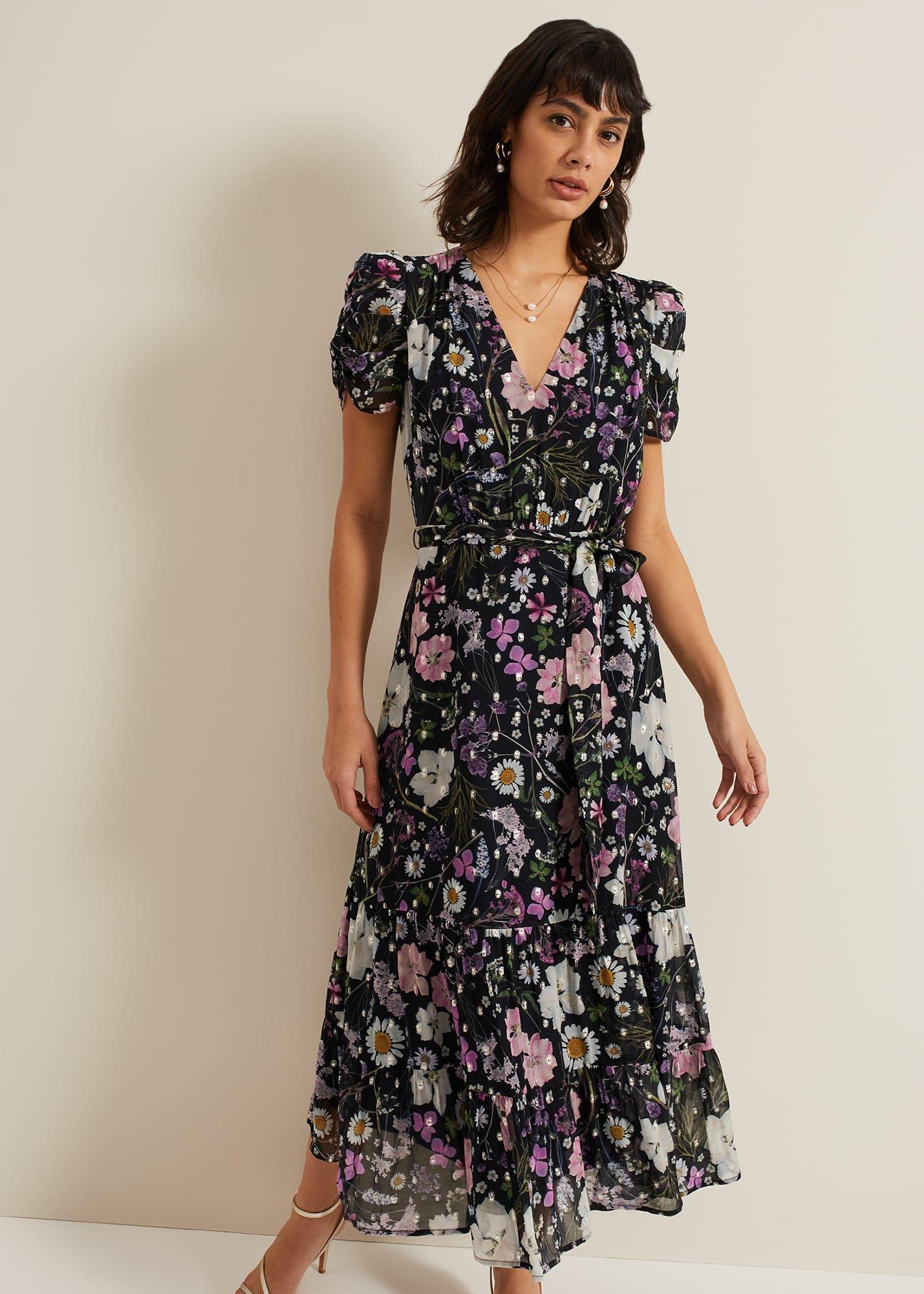 Azalea Print Fil Coupe Dress