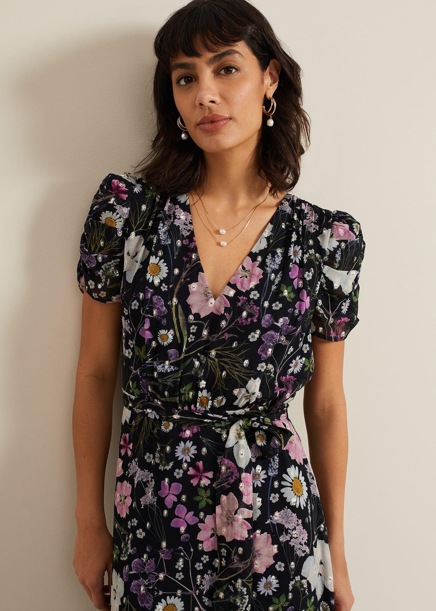 Azalea Print Fil Coupe Dress