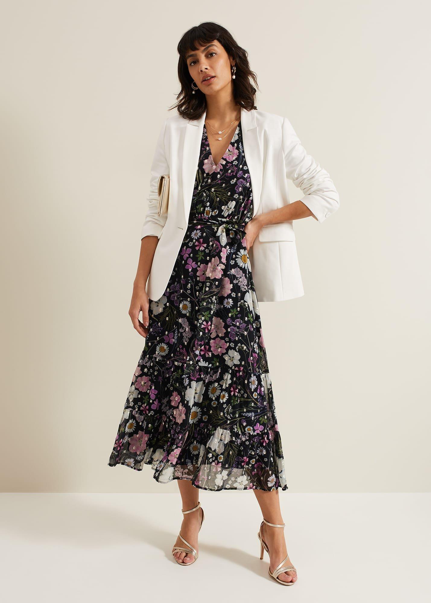 Azalea Print Fil Coupe Dress