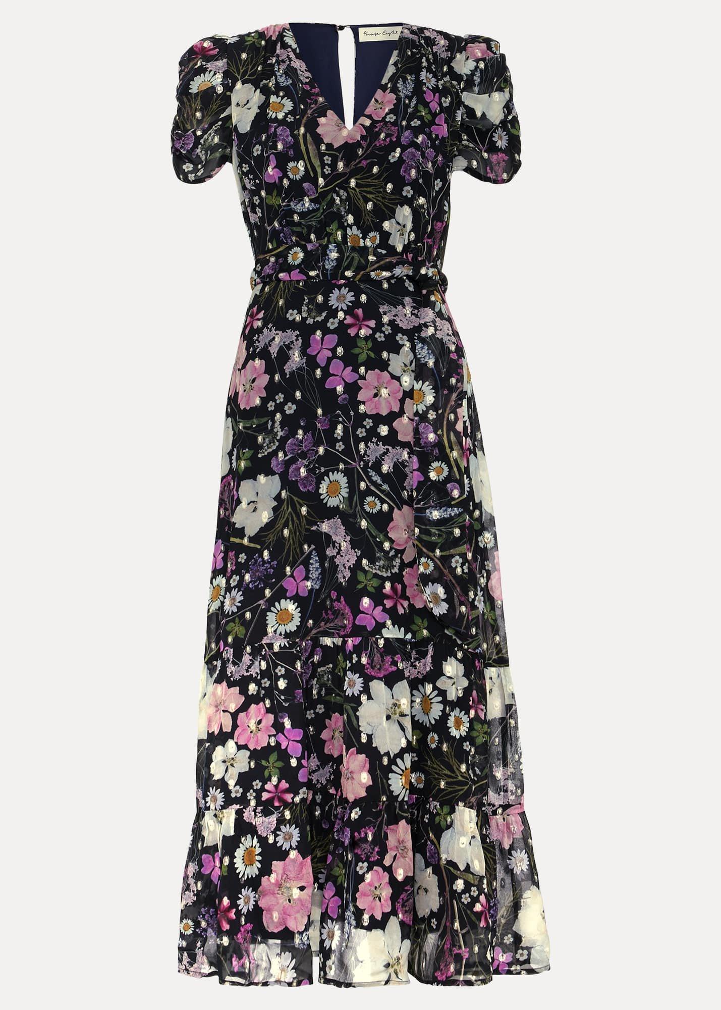 Petite Azalea Print Fil Coupe Dress