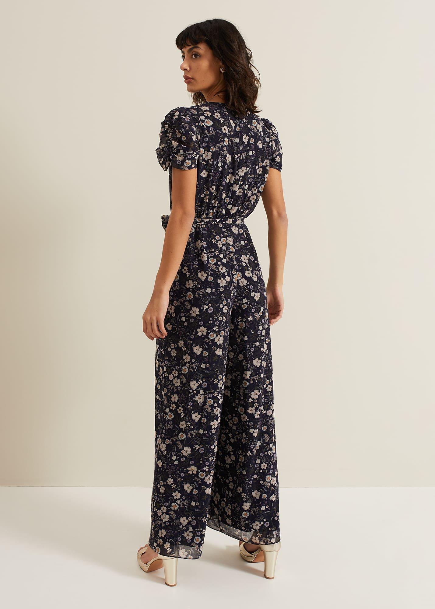 Helene Floral Print Jumpsuit