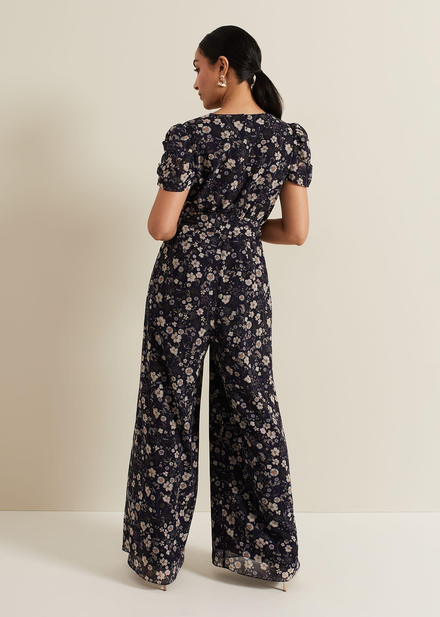 Petite Helene Floral Print Jumpsuit