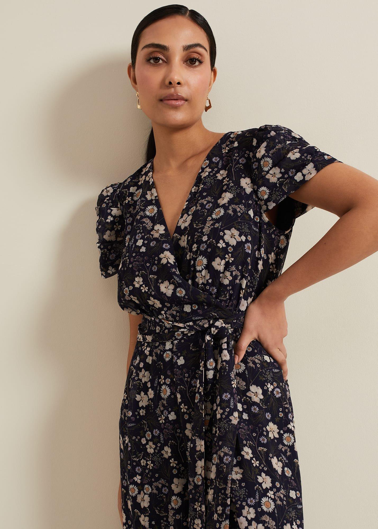 Petite Helene Floral Print Jumpsuit