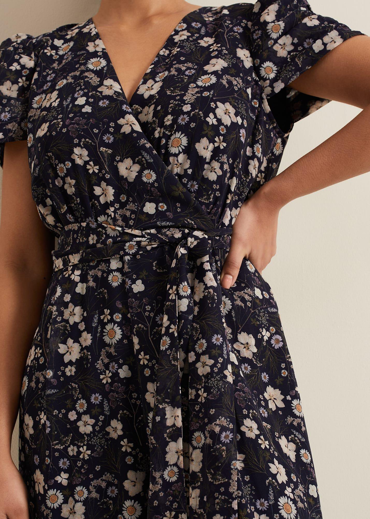 Petite Helene Floral Print Jumpsuit