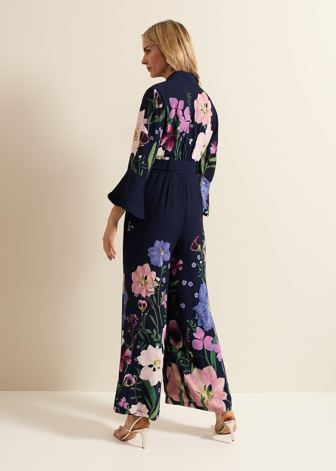 Annia Floral Print Jumpsuit
