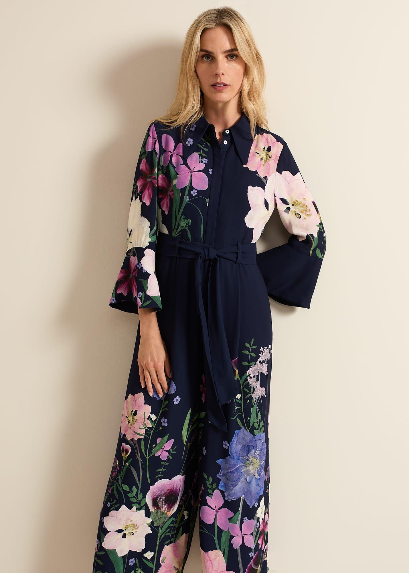 Annia Floral Print Jumpsuit