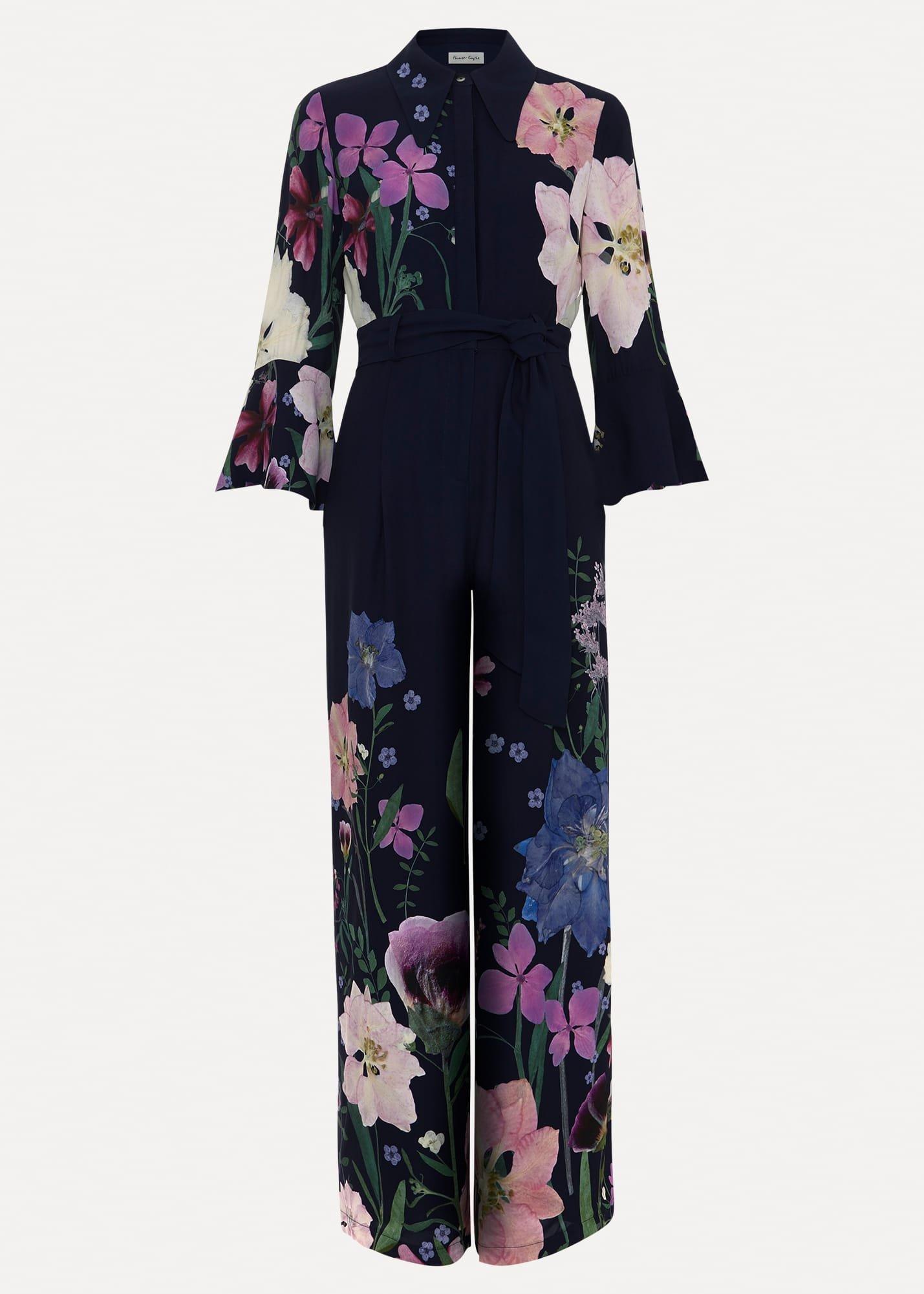 Annia Floral Print Jumpsuit