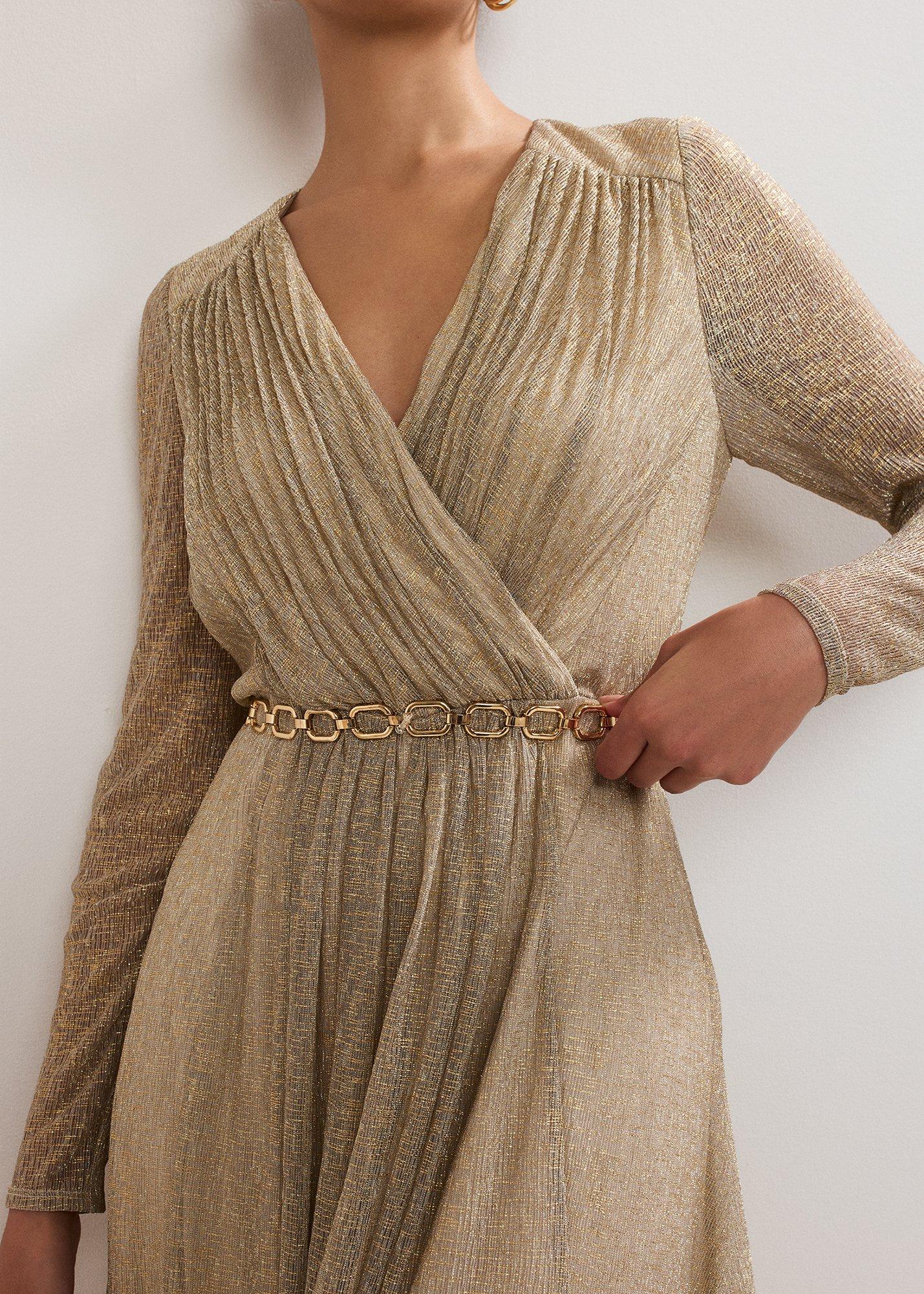 Masie Metallic Jersey Maxi Dress