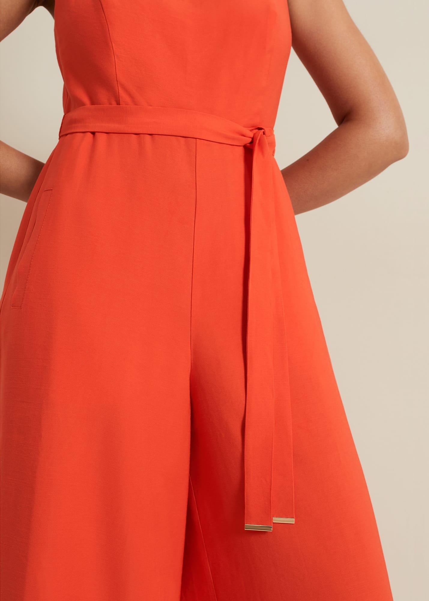 Petite Marta Red Culotte Jumpsuit