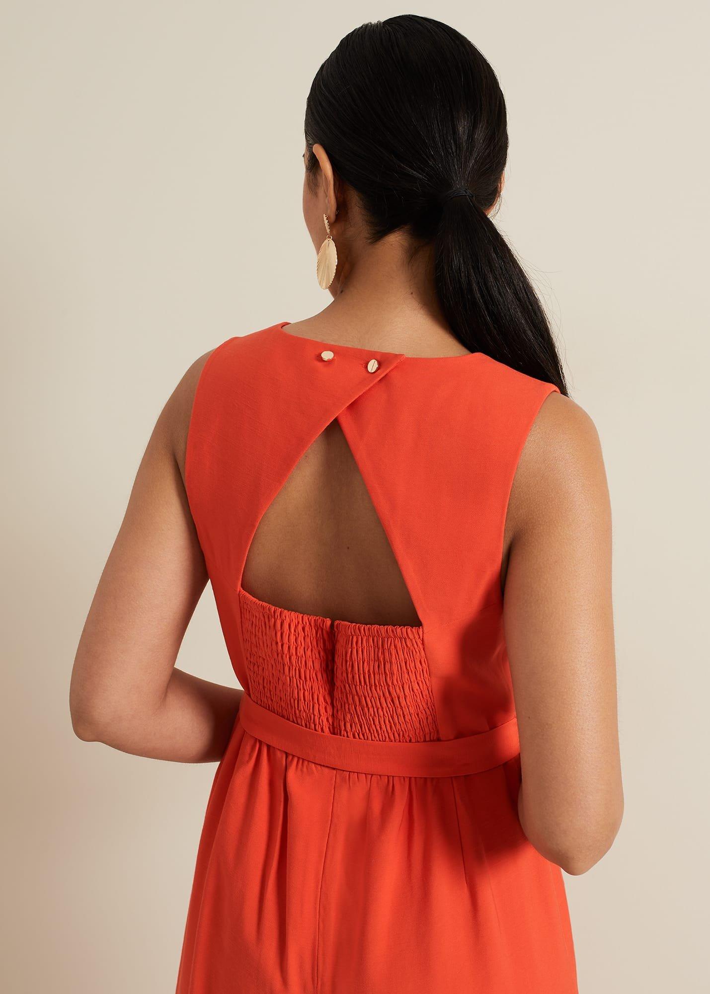 Petite Marta Red Culotte Jumpsuit