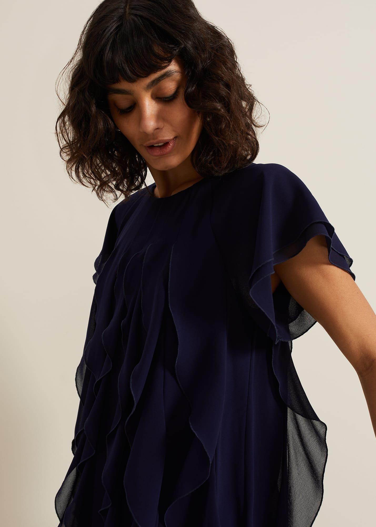 ${product-id}-Claudette Frill Dress-Navy-${view-type}