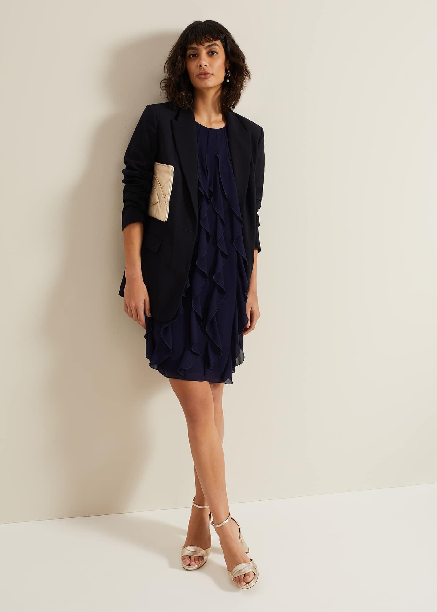 ${product-id}-Claudette Frill Dress-Navy-${view-type}