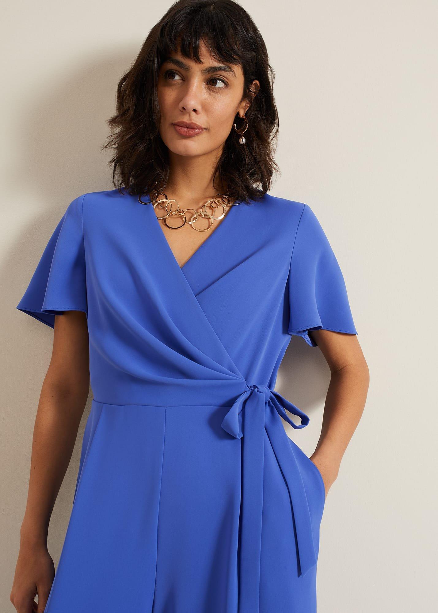 Julissa Blue Wide Leg Jumpsuit
