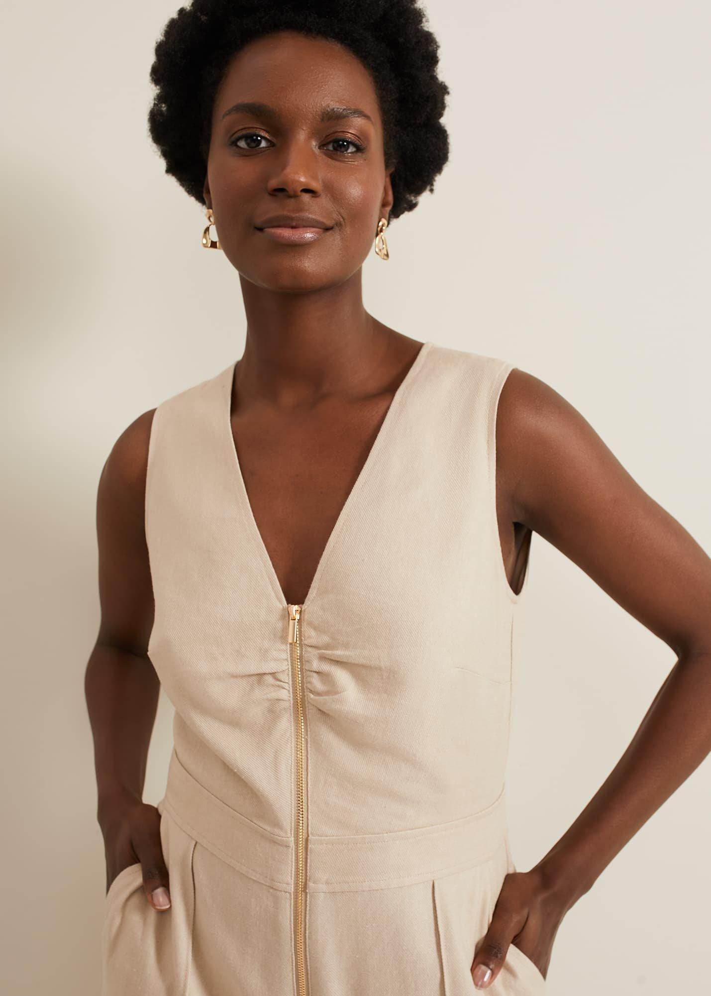 Fraya Zip Front Jumpsuit