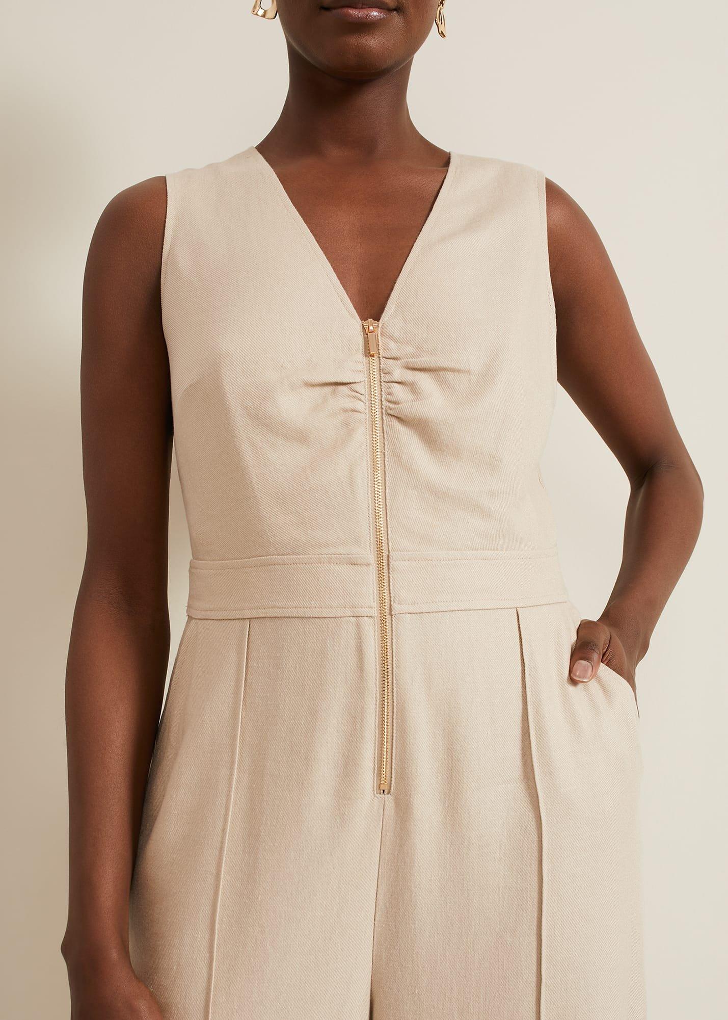 Fraya Zip Front Jumpsuit