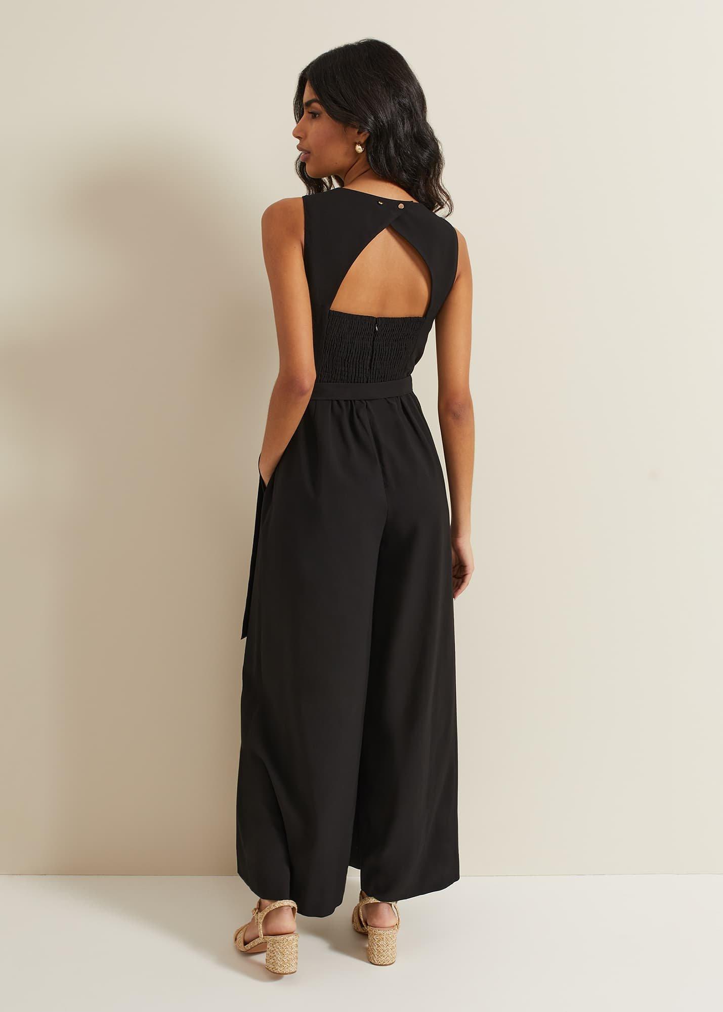 Marta Black Culotte Jumpsuit