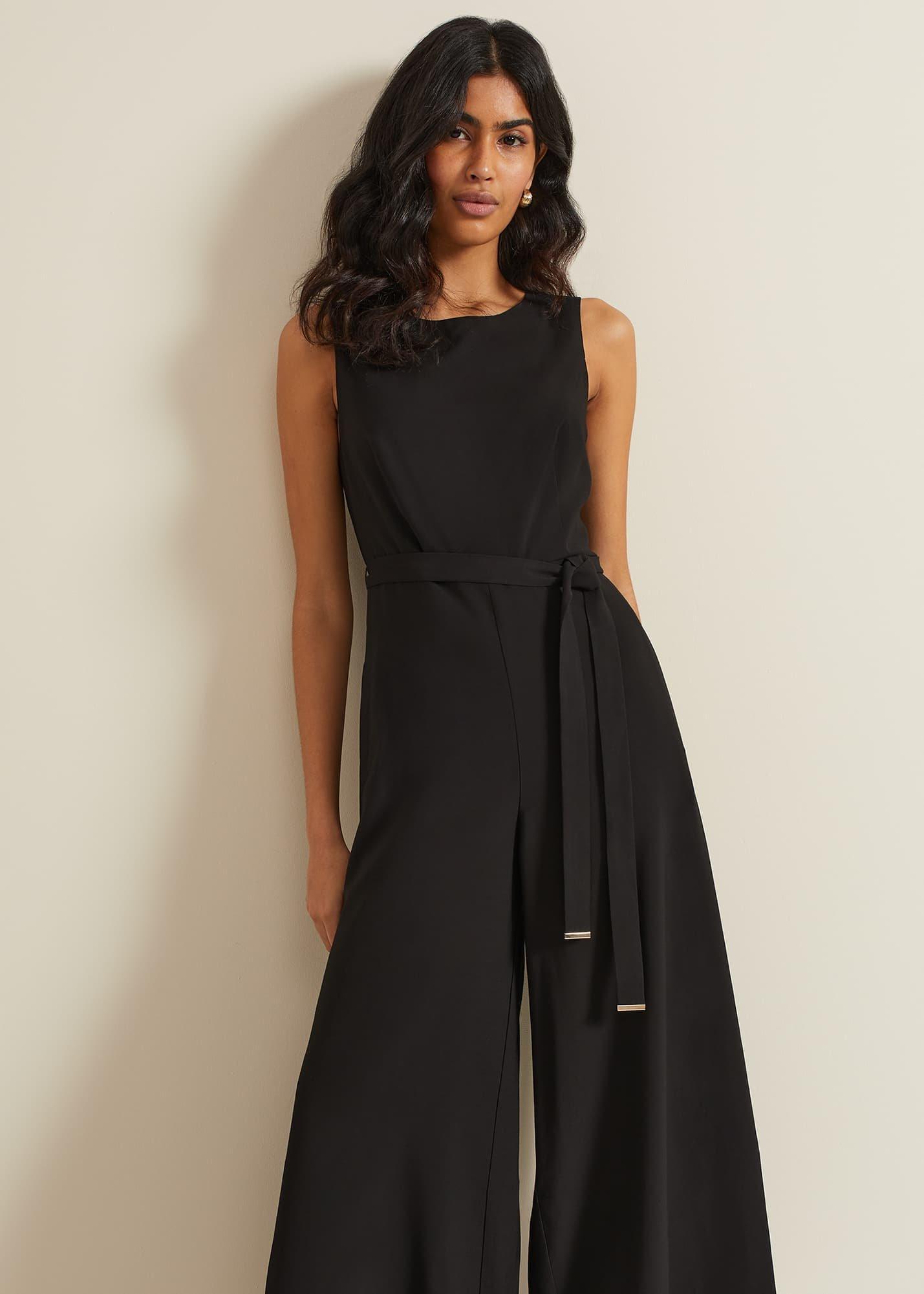 Marta Black Culotte Jumpsuit