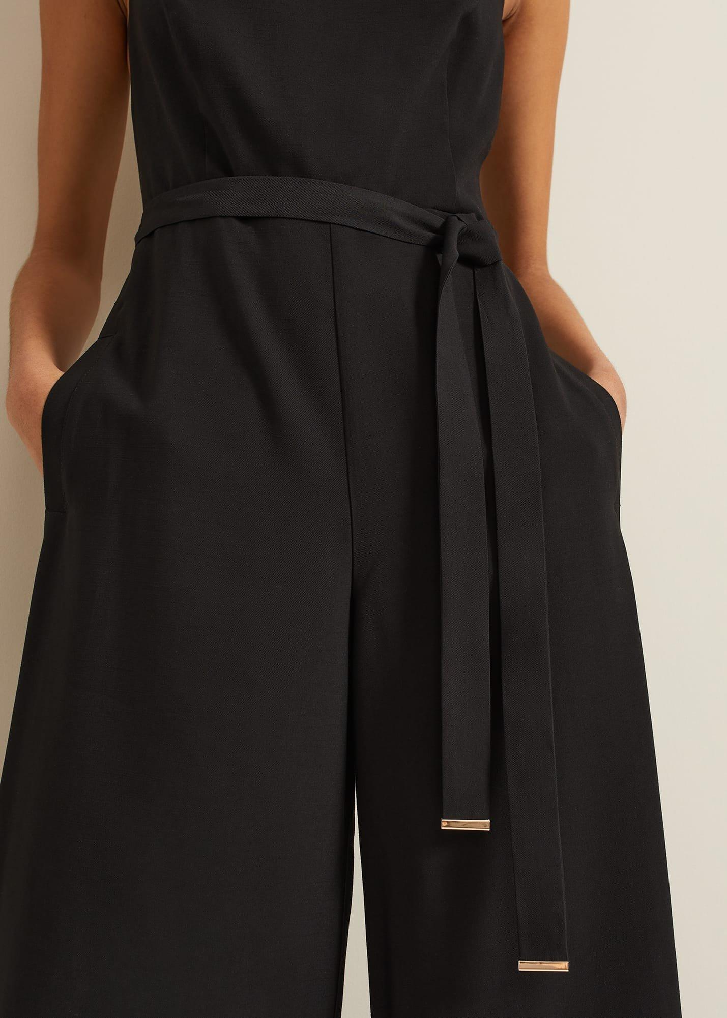 Marta Black Culotte Jumpsuit