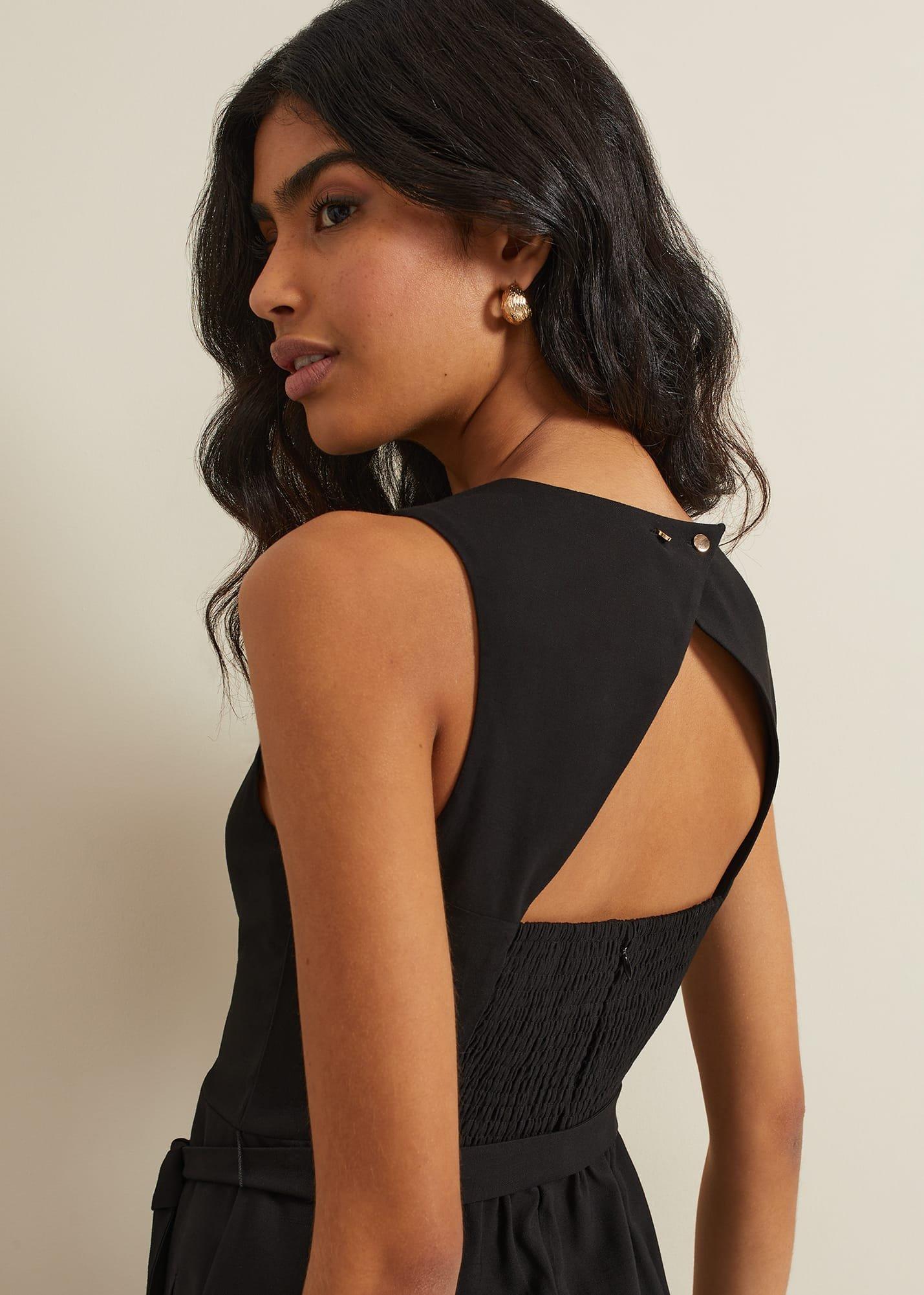 Marta Black Culotte Jumpsuit