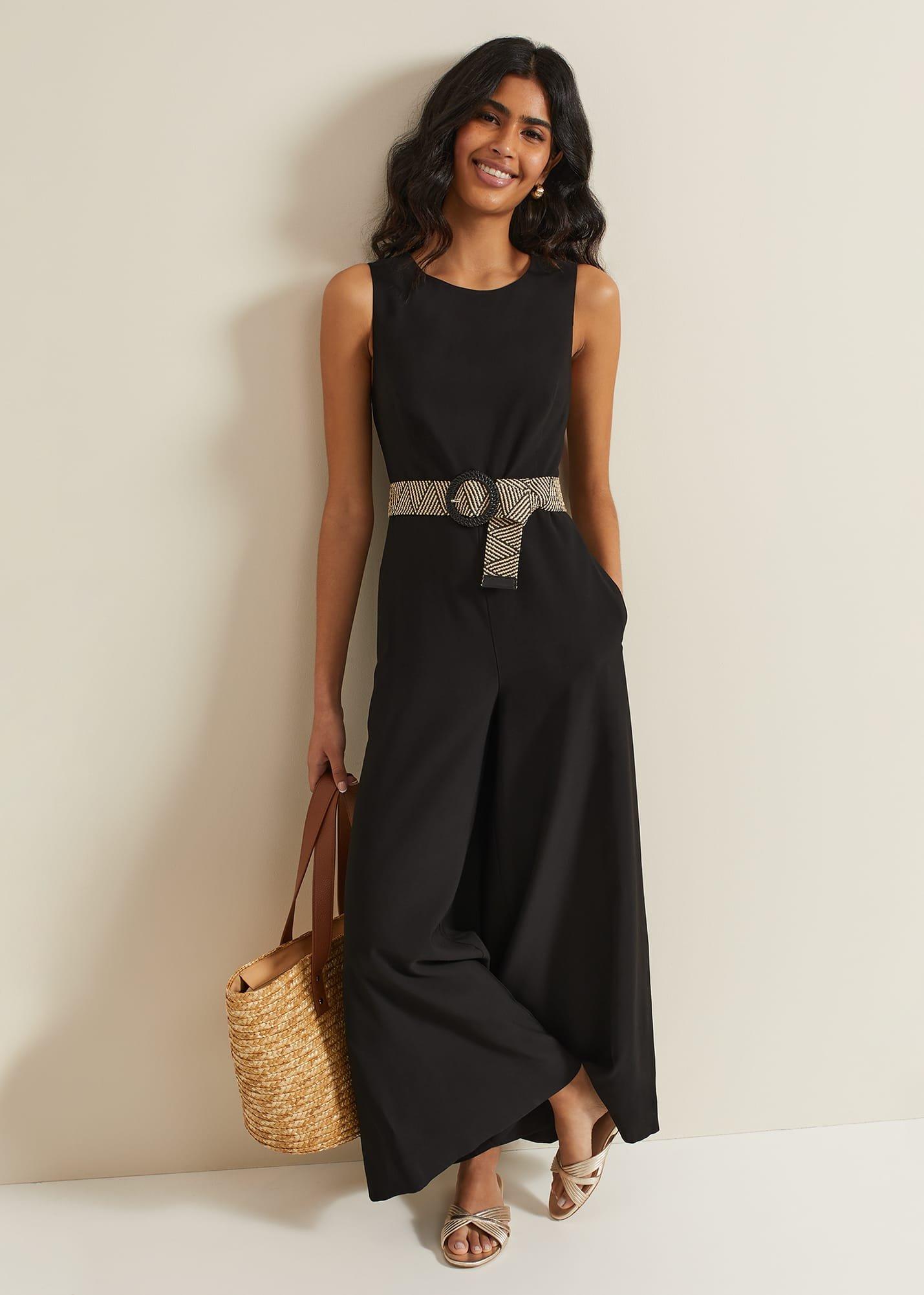 Marta Black Culotte Jumpsuit