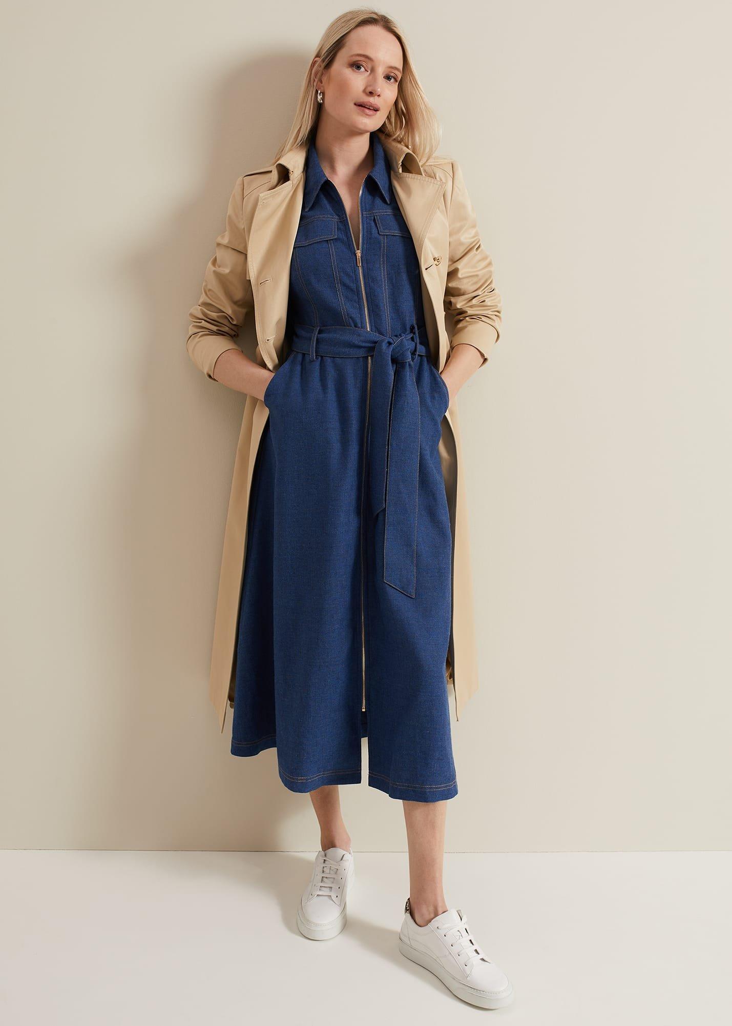 Luiza Denim Midi Dress