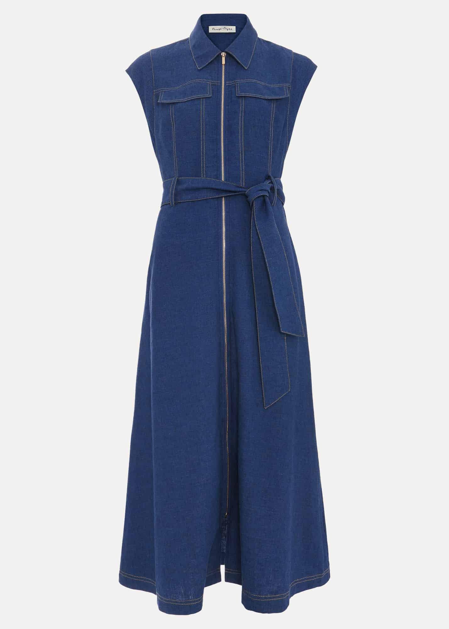 Luiza Denim Midi Dress