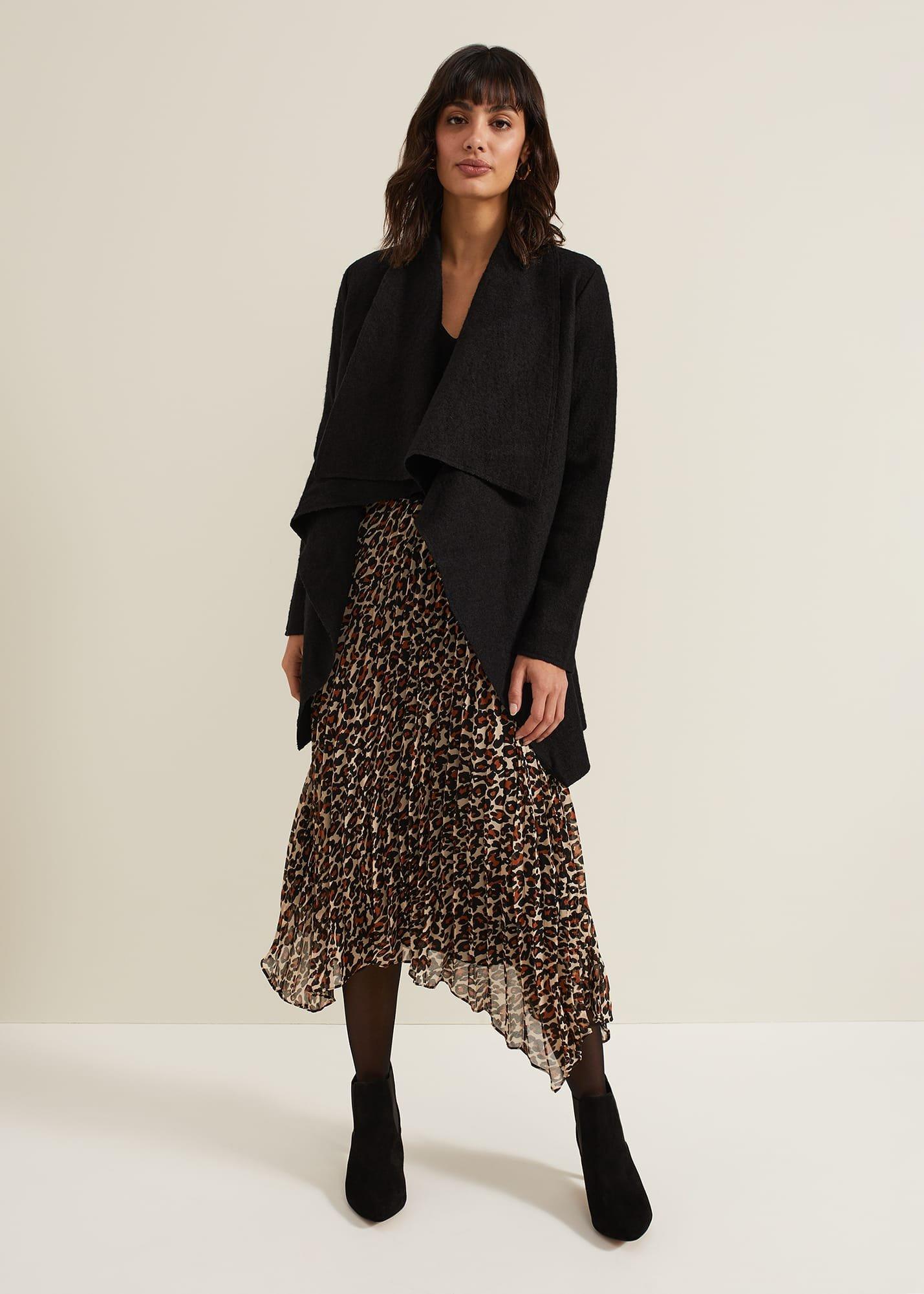 Josephine Animal Woven Hem Knit Dress