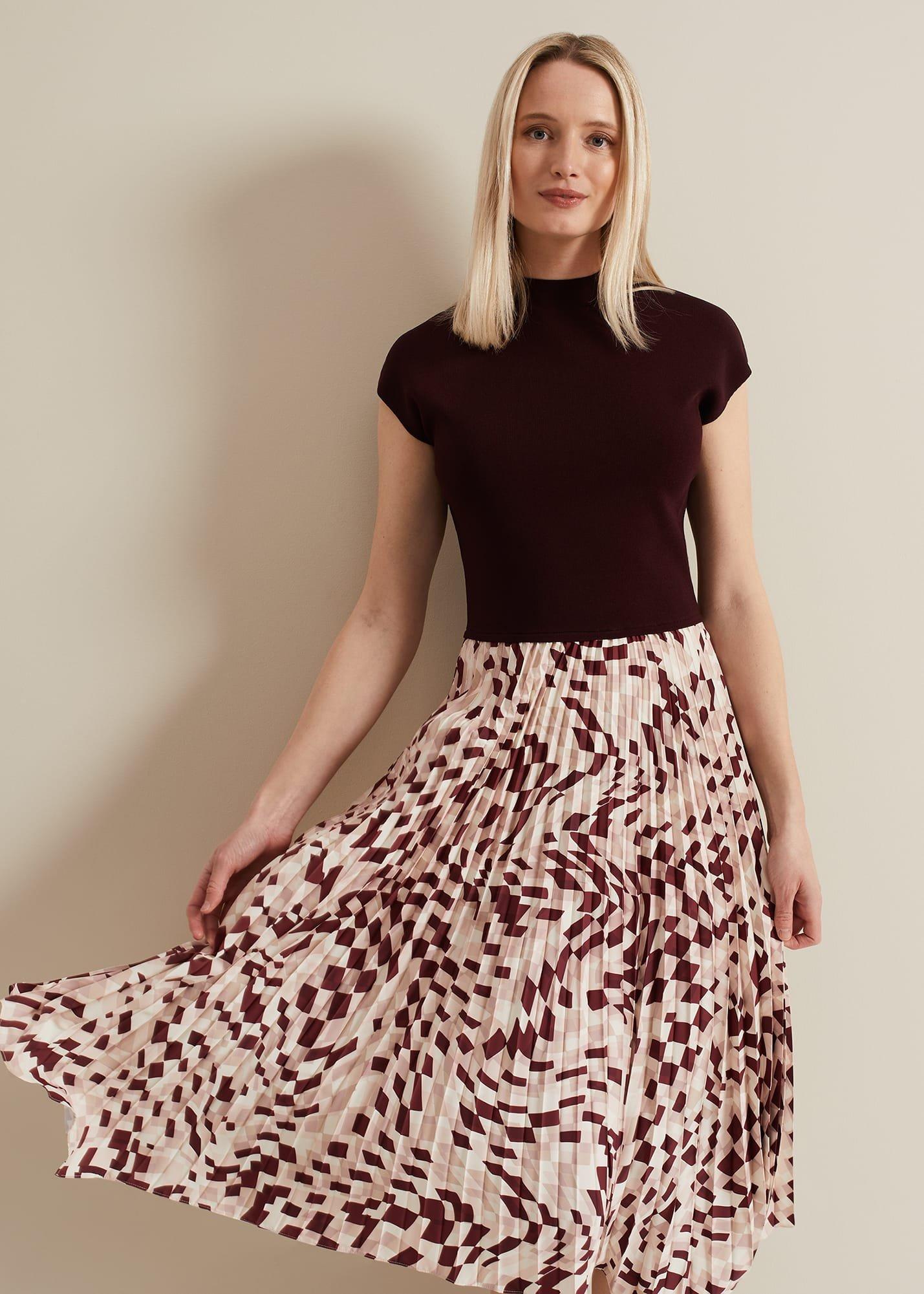 Maya Woven Hem Geo Dress