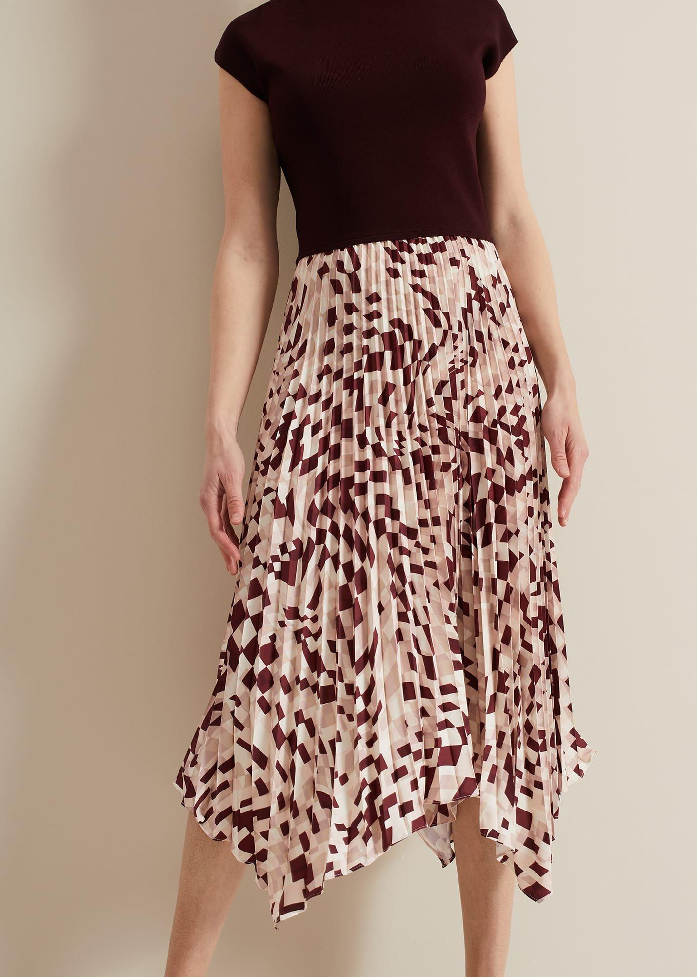 Maya Woven Hem Geo Dress