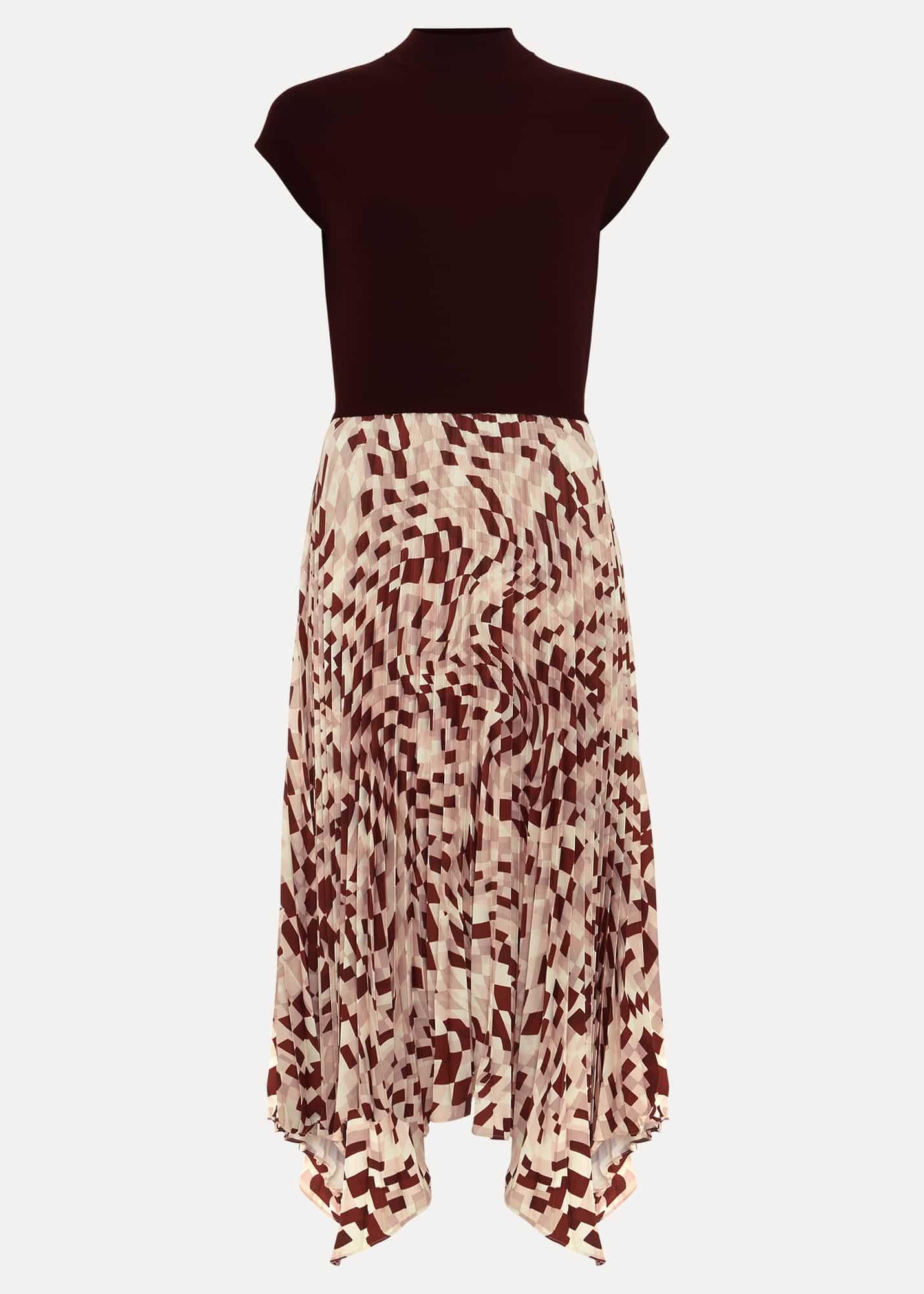 Maya Woven Hem Geo Dress