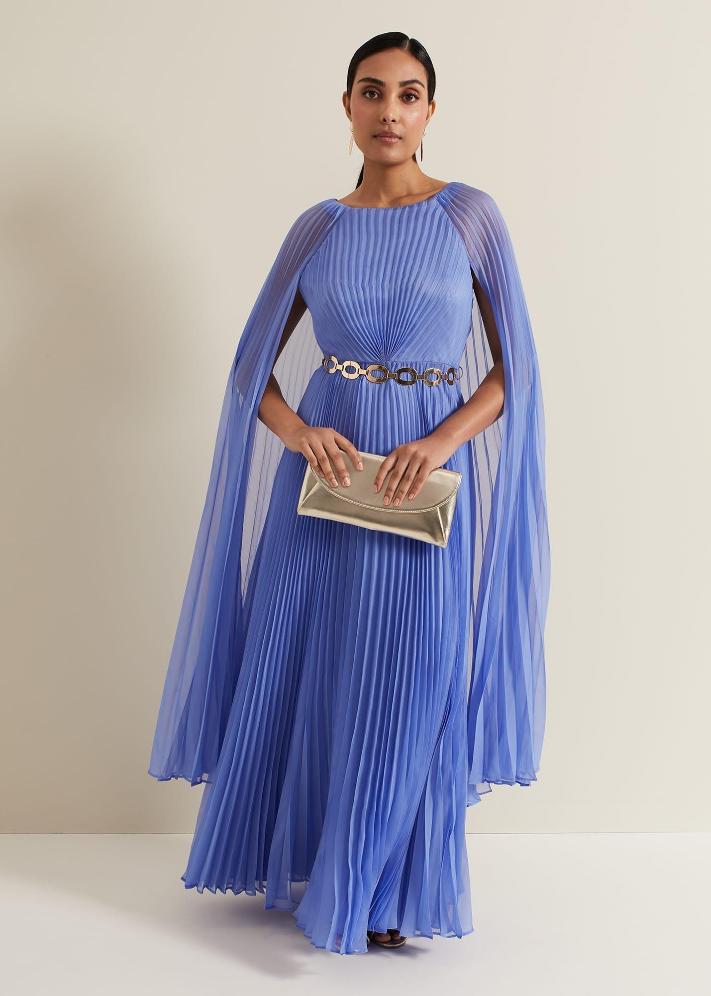 ${product-id}-Petite Marren Blue Chiffon Maxi Dress-Blue-${view-type}