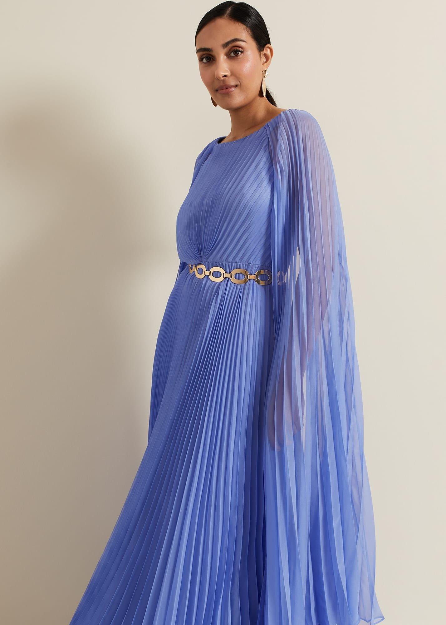 ${product-id}-Petite Marren Blue Chiffon Maxi Dress-Blue-${view-type}